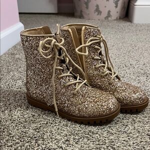 GAP Kids Gold Glitter Boots
